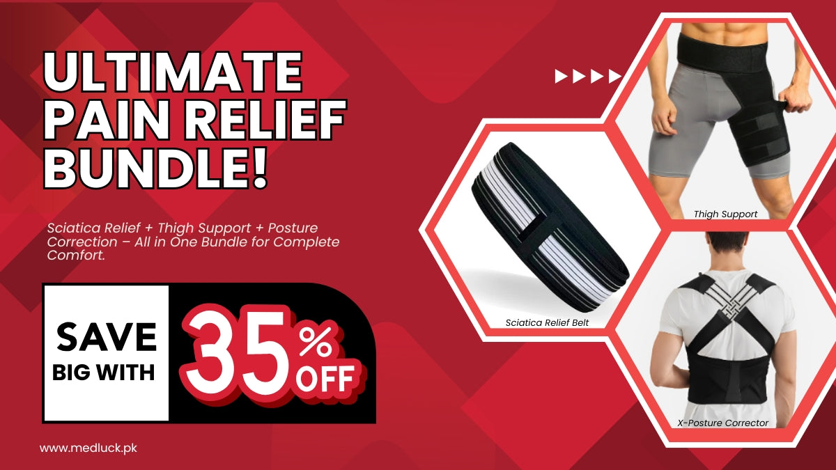 Ultimate Pain Relief Bundle: Sciatic Belt, Thigh Brace & X-Shape Posture Belt – 35% OFF!